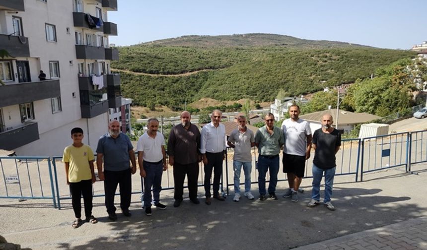 Başkan Vural toprak kaymasından etkilenen bölgeyi ziyaret etti