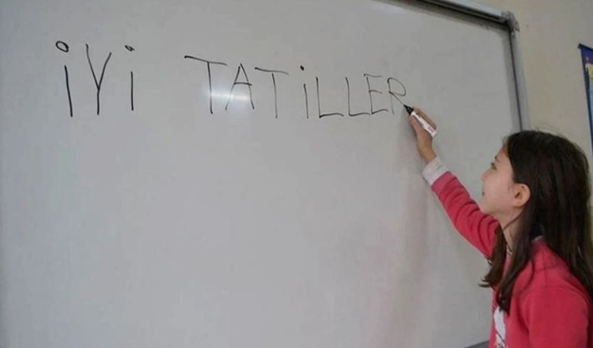 Okullarda  birinci ara tatil bugün başlıyor