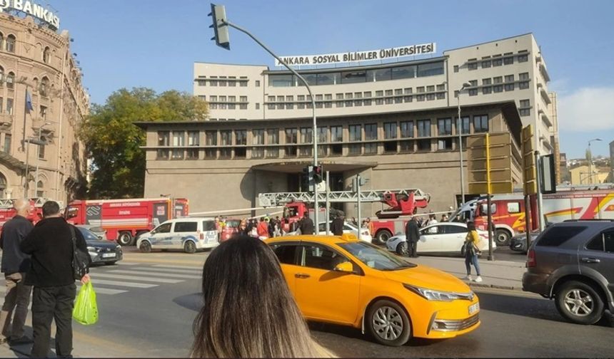 Ankara Sosyal Bilimler Üniversitesi'nde patlama meydana geldi