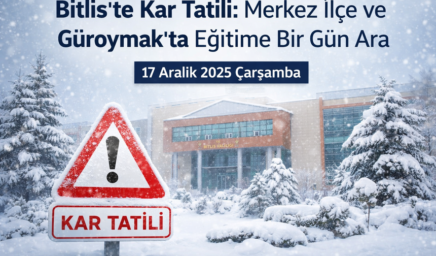 Bir İlimizde Kar Yağışı Nedeniyle Eğitime Ara Verildi!