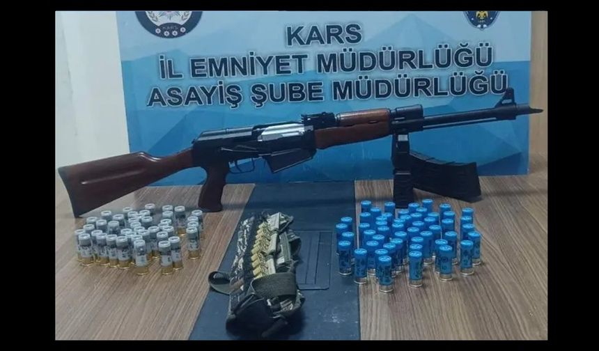 Kars’ta huzur uygulamalarda silah ve mühimmat ele geçirildi