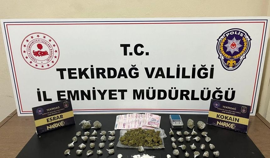 Tekirdağ’da zehir tacirlerine darbe