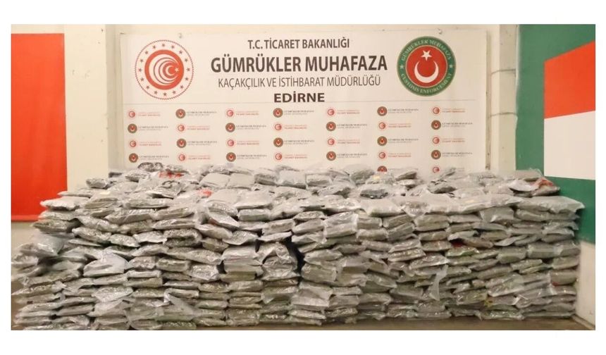 Kapıkule’de 1,4 ton uyuşturucu ele geçirildi