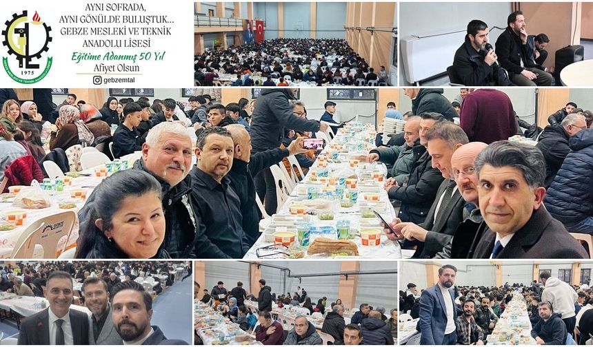 Gebze Teknik ve Endüstri Meslek Lisesi’nde Birlik ve Dayanışma İftarı