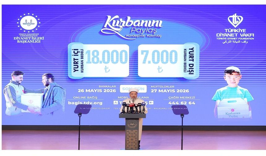 Vekaletle kurban kesim bedeli belli oldu