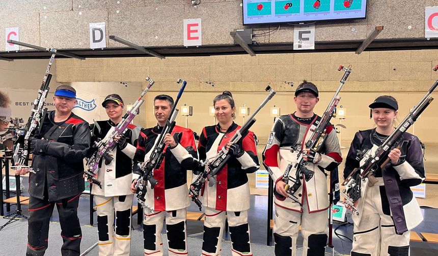 TSK Spor Gücü Atış Takımı Berlin’de Şampiyonlukla Döndü