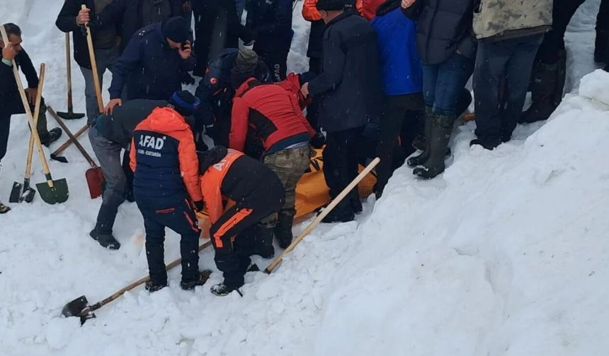 Artvin'de çığ altında kalan çobanın cansız bedenine ulaşıldı