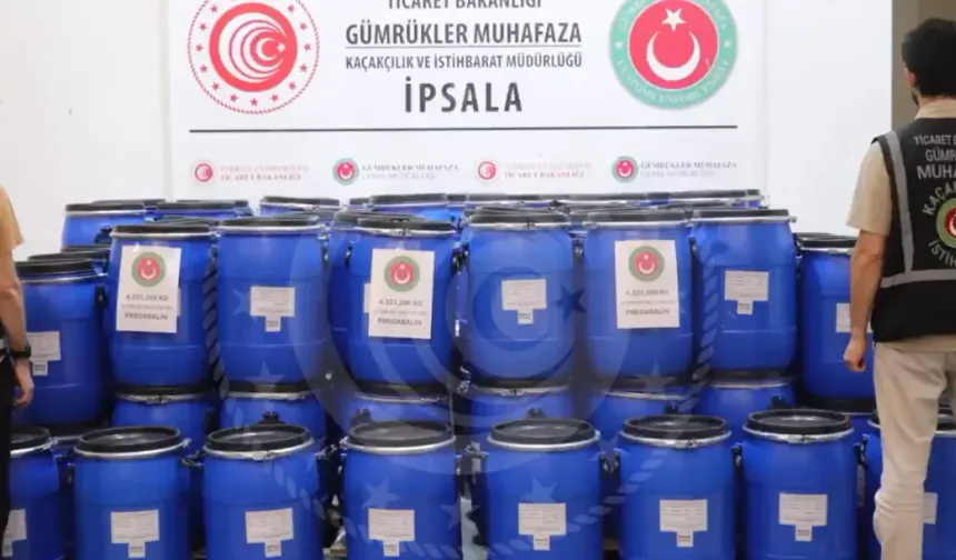 Sınır kapısı'nda 4 ton uyuşturucu ele geçirildi