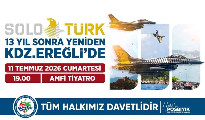 SOLOTÜRK 13 yıl sonra yeniden Ereğli semalarında