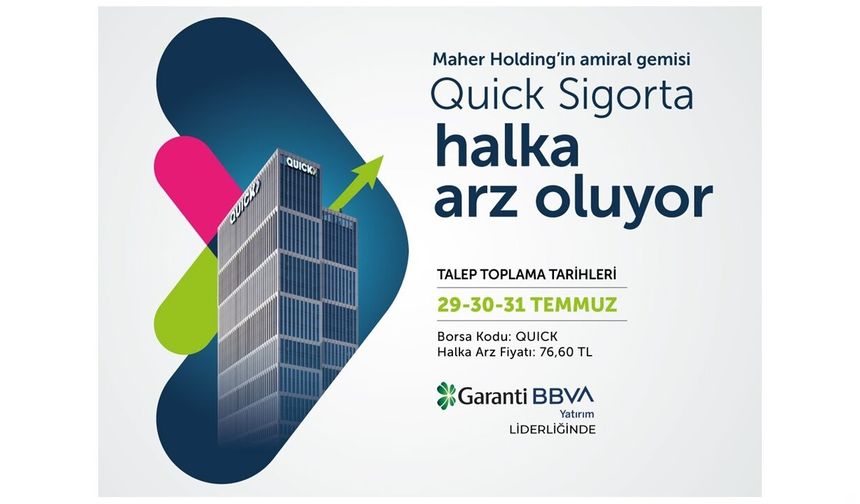 Quick Sigorta'nın halka arzında talep toplama başladı