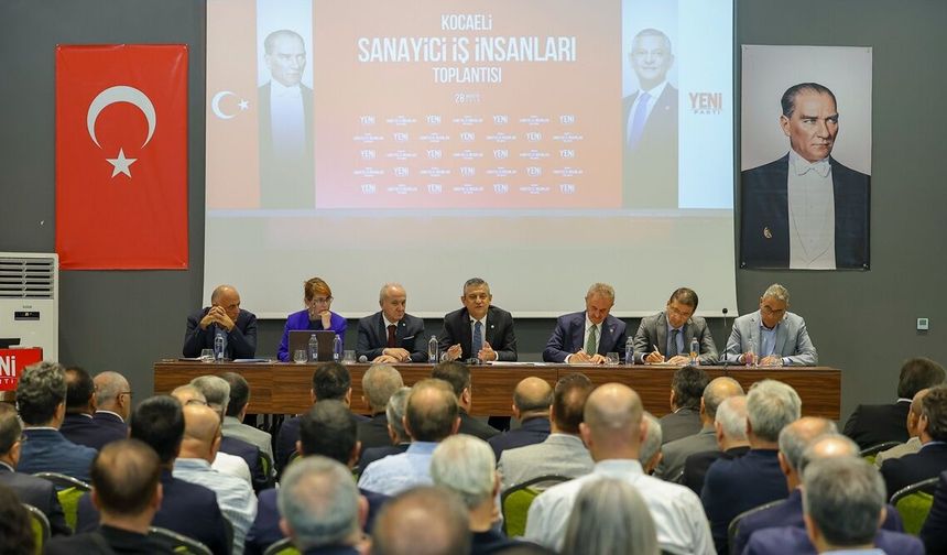 Özgür Özel Gebze’de sanayicilerle buluştu: İş dünyasının sorunları konuşuldu