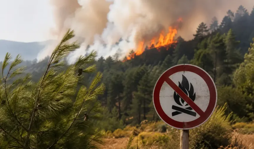 Orman yangınlarında 34 şüpheli tespit edildi: 9 kişi tutuklandı