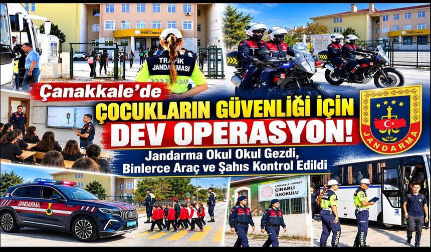 Çanakkale’de Okul Çevreleri Mercek Altında: Binlerce Kişi Sorgulandı