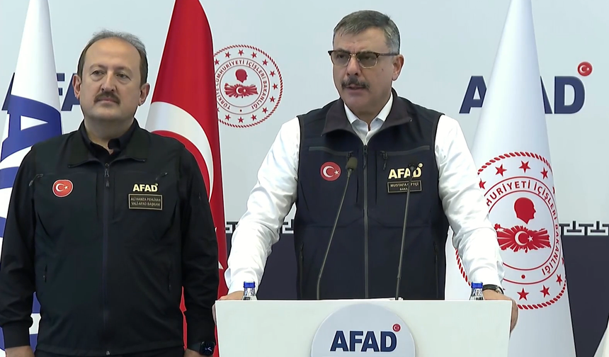 İçişleri Bakanı Çiftçi afette son durumu paylaştı