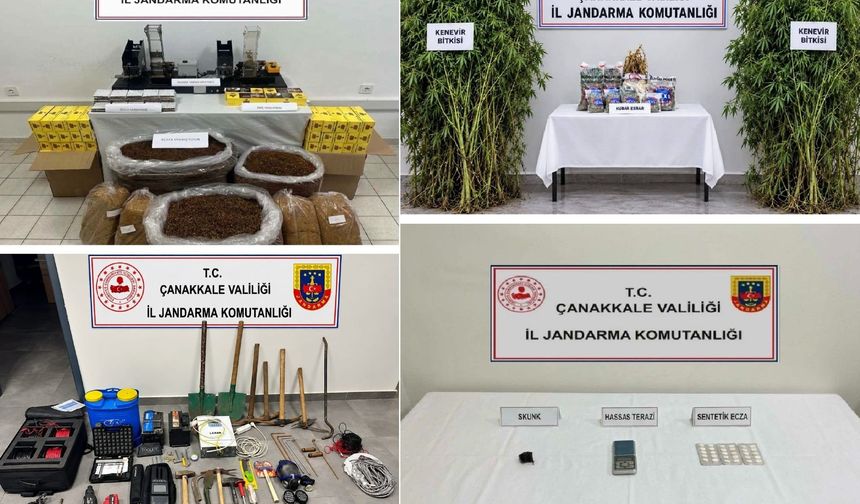 Çanakkale’da Jandarma KOM Ekipleri Kaçakçılara Nefes Aldırmıyor