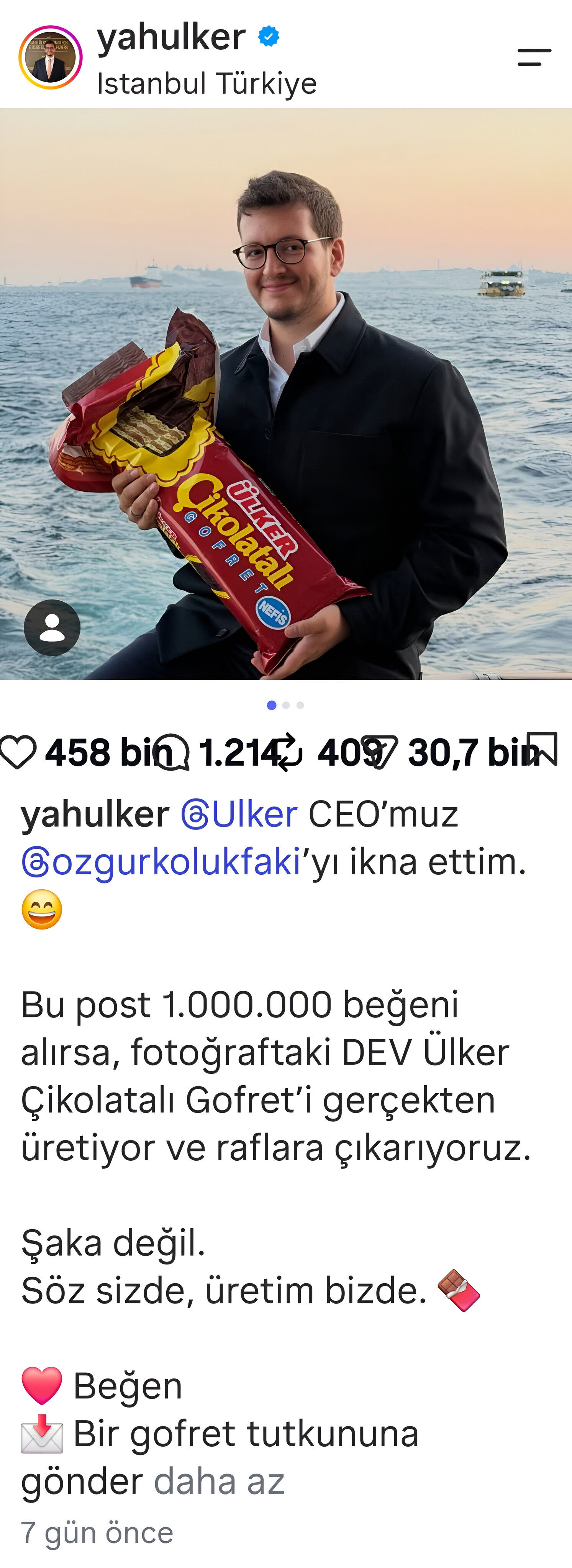 Yahya Ülker Cikolata