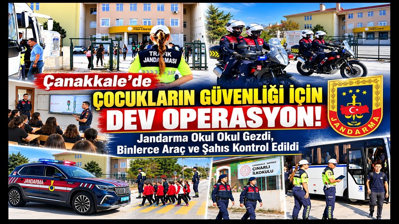 Çanakkale’de Okul Çevreleri Mercek Altında: Binlerce Kişi Sorgulandı